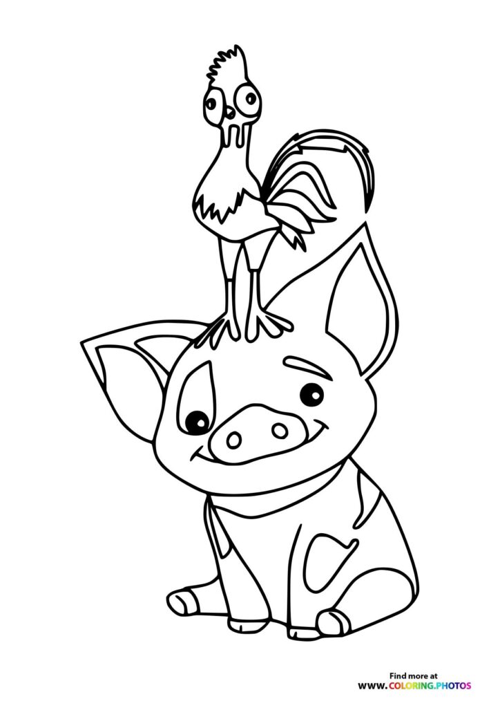 Heihei and Pua Stacked