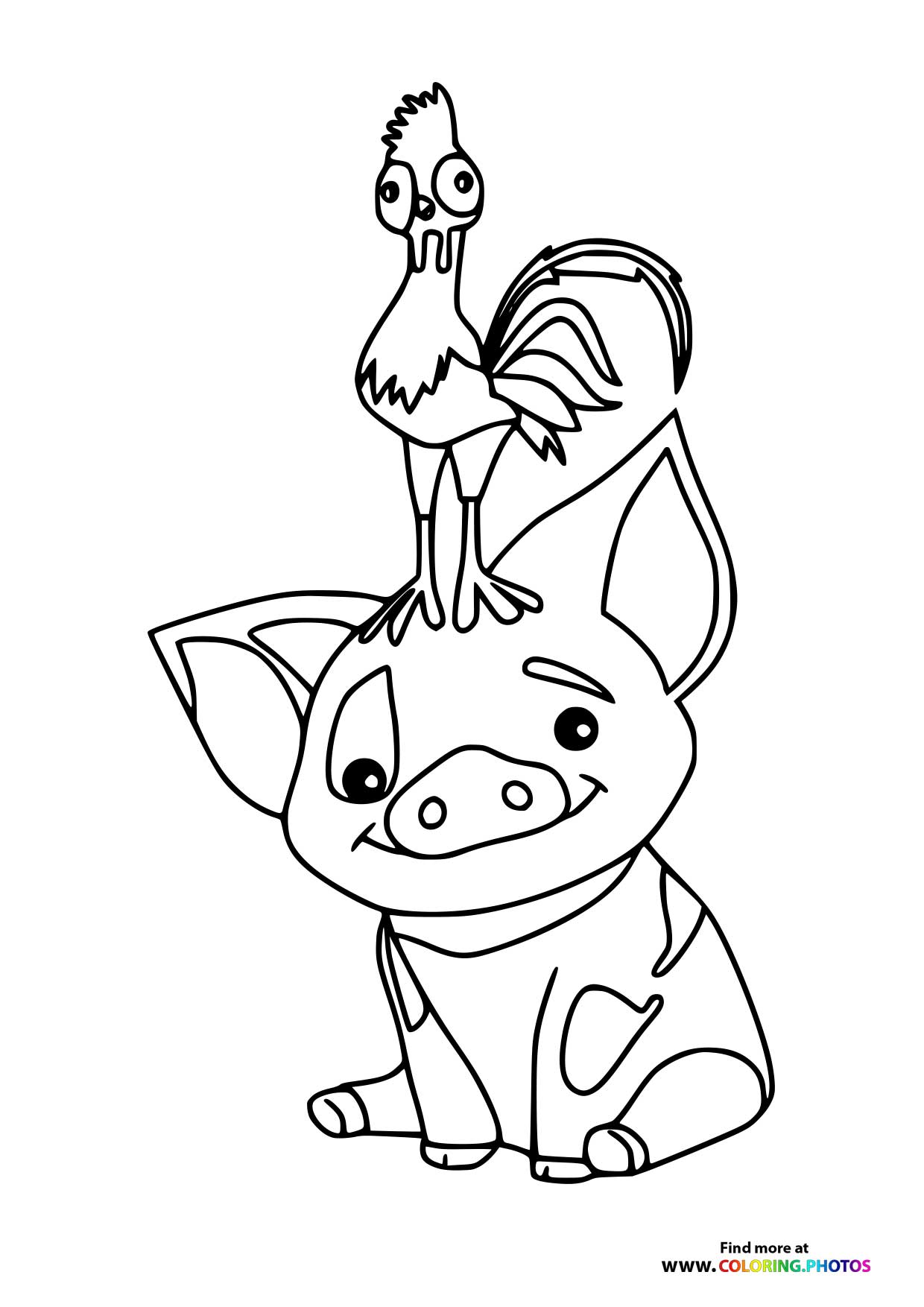 Heihei and Pua Stacked