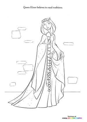 Queen Elinor in Royal Robes