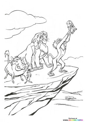 Timon, Pumba & Young Simba