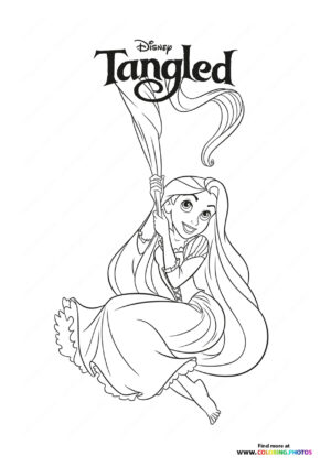 Rapunzel with Magical Hair