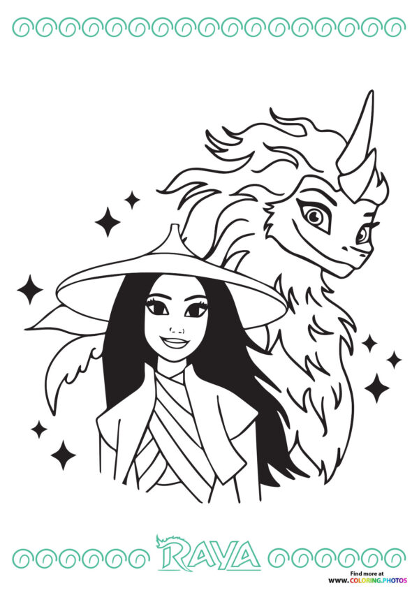 Raya and Sisu the Dragon