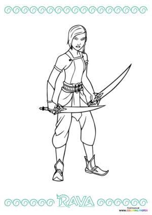 Raya in Warrior Stance