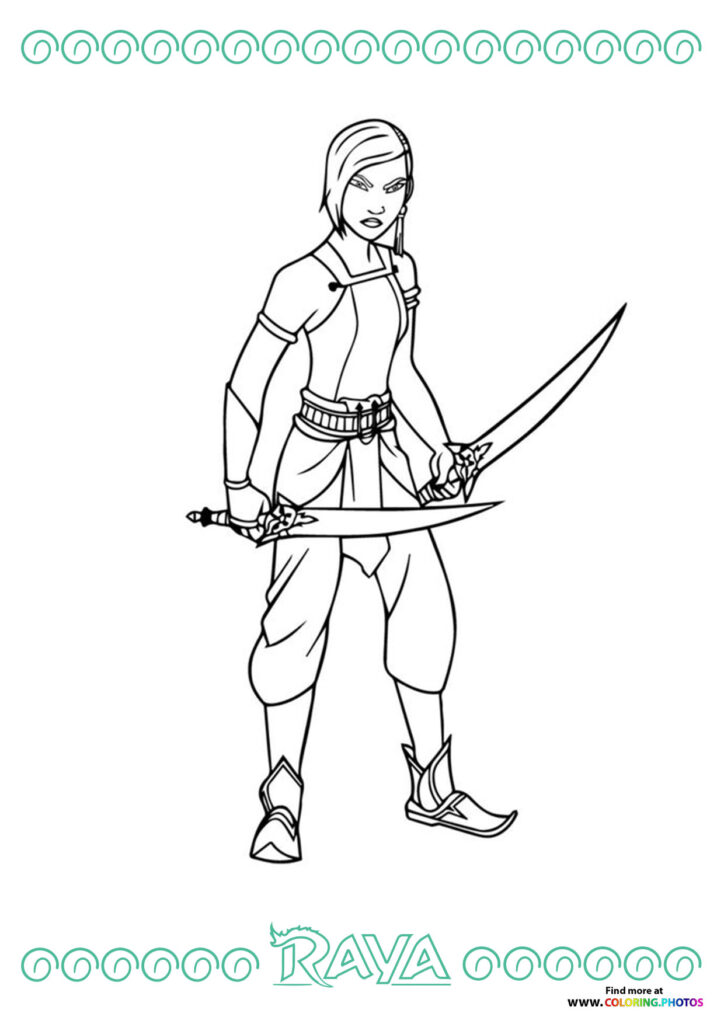 Namaari | Raya the Last Dragon coloring page