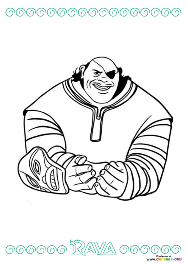Tong | Raya the Last Dragon coloring page