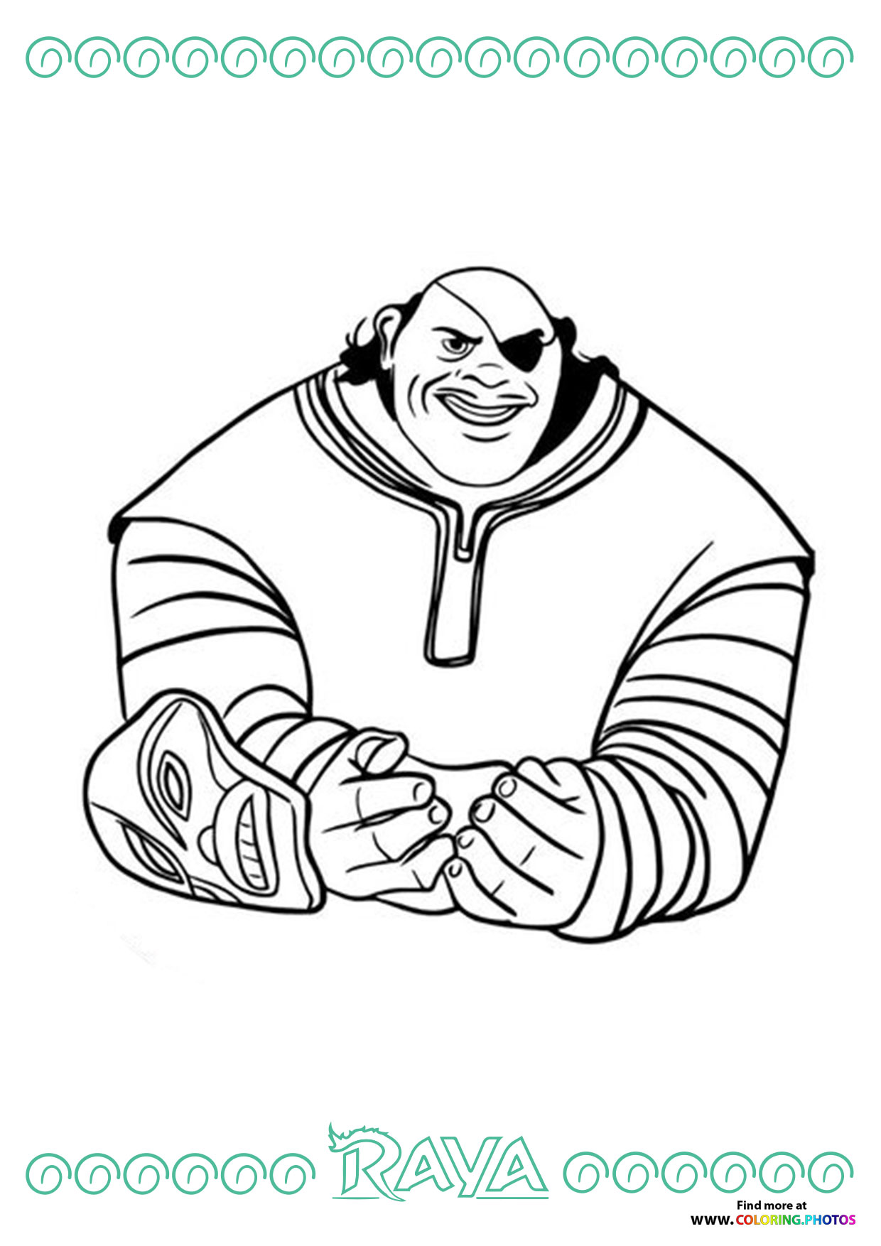 Tong | Raya the Last Dragon coloring page