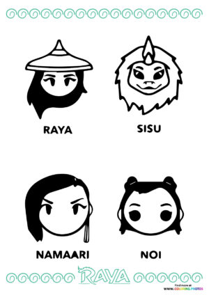 Raya, Sisu, Namaari & Noi