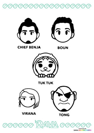 Raya and The Last Dragon Characters