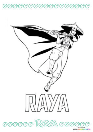 Raya in Warrior Stance