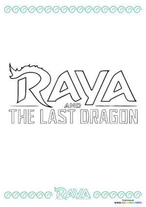 Raya and The Last Dragon Title Logo