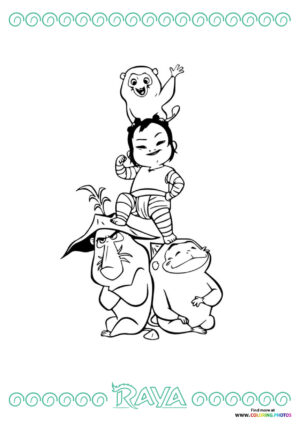 Raya, Boun, and Noi Stacked Together