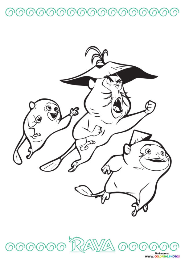 Ongi - Raya coloring page