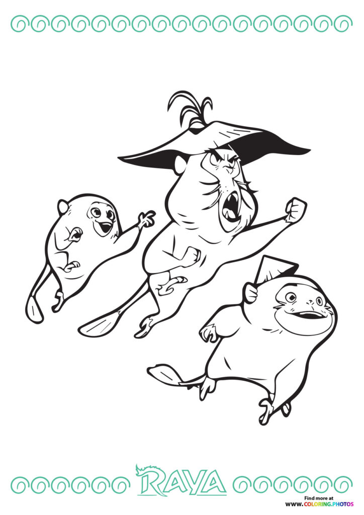Ongi - Raya coloring page