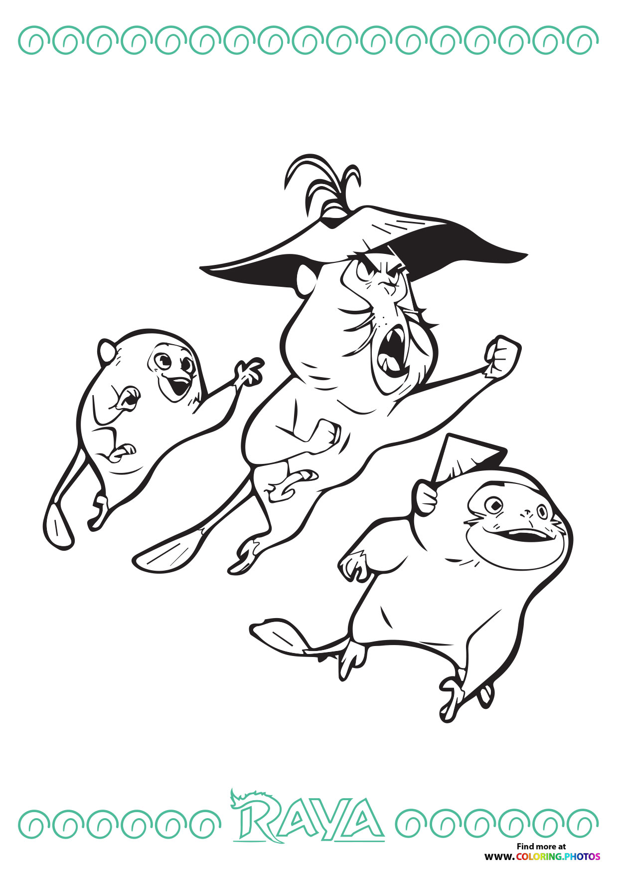 Ongi - Raya coloring page