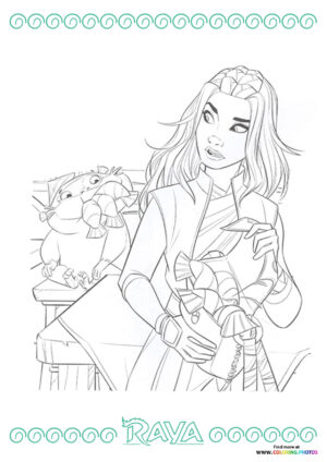 Raya with Baby Dragon