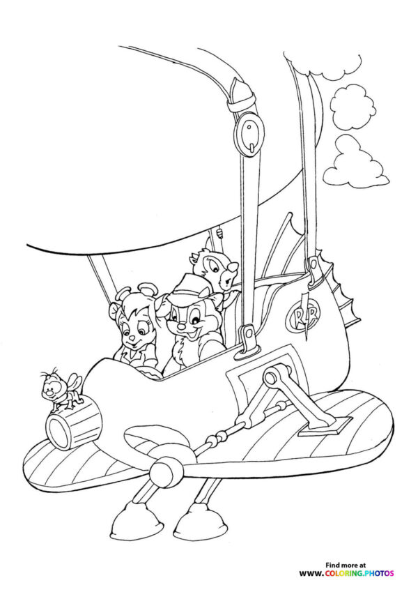 Chip and Dale’s Flying Machine Adventure