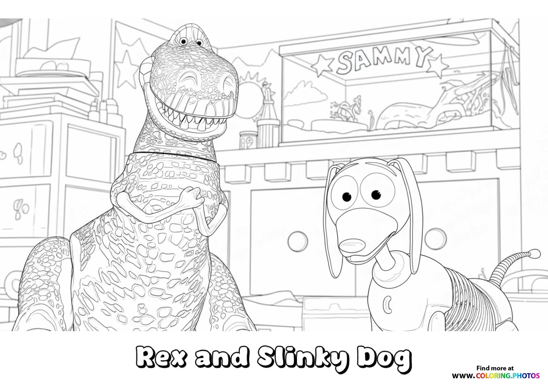 Rex and Slinky Dog
