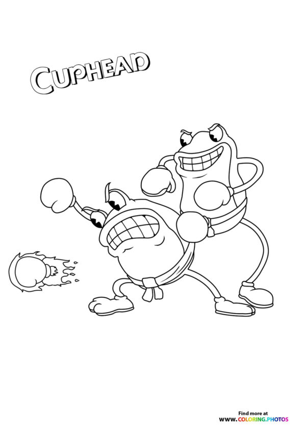 Ribby and Croaks from Cuphead