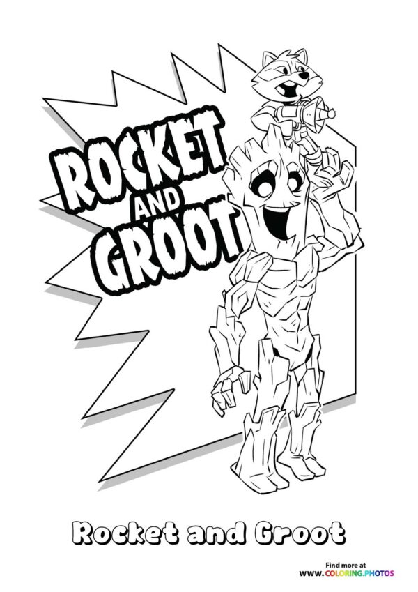 Rocket and Groot