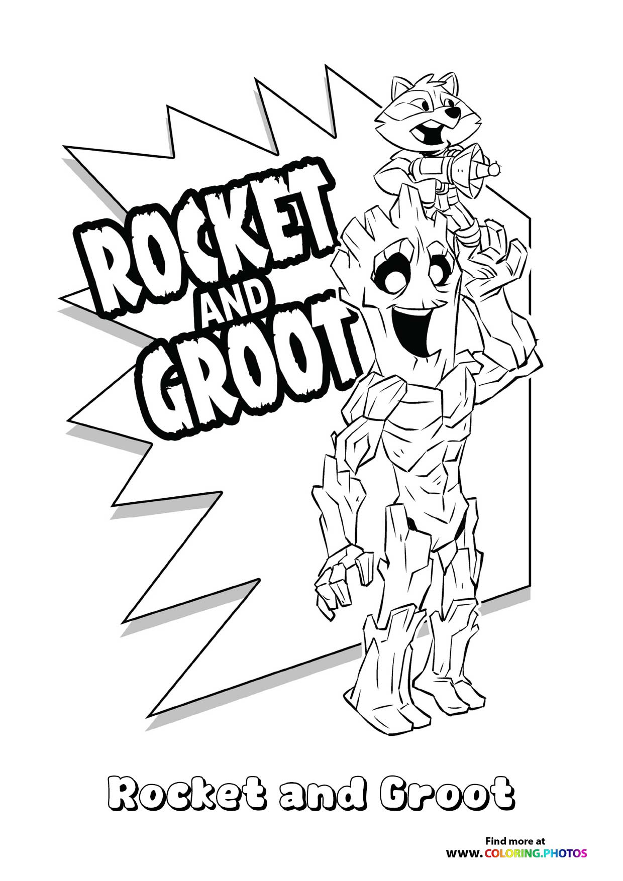 Rocket and Groot