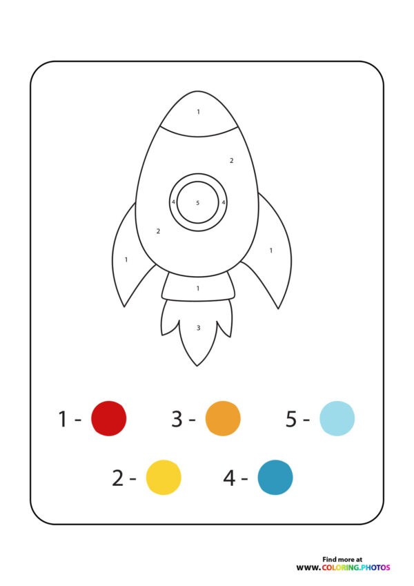 Rocket color by numbers