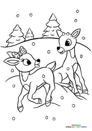 Rudolph and Clarice in the Snow