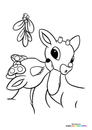 Rudolph with Mistletoe