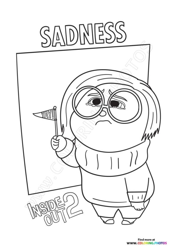 Sadness with Flag