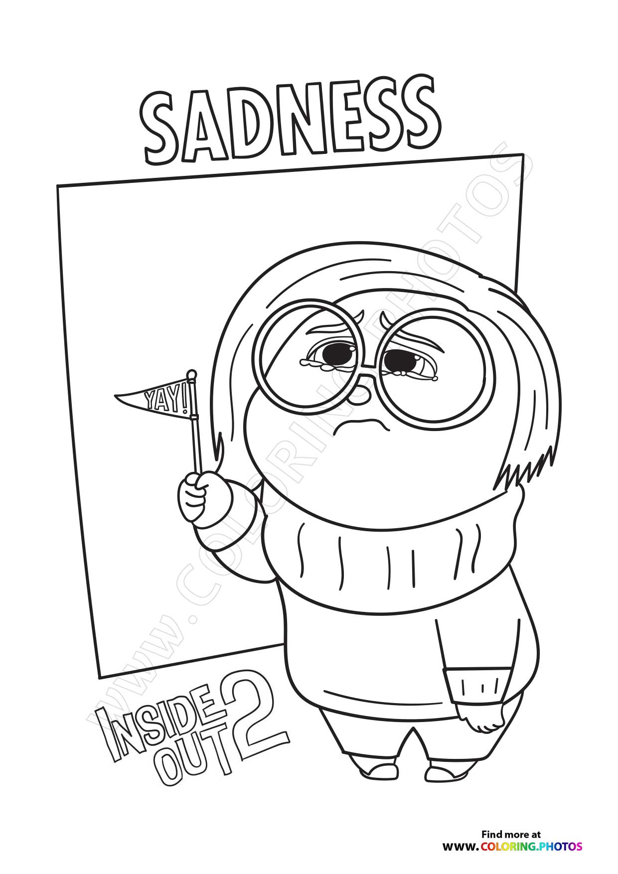 Sadness with Flag