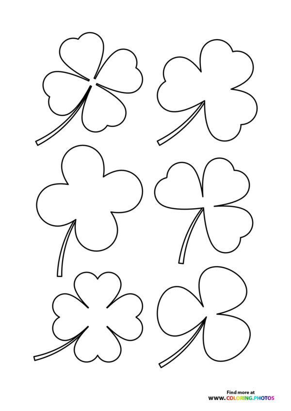 Six Lucky Shamrocks