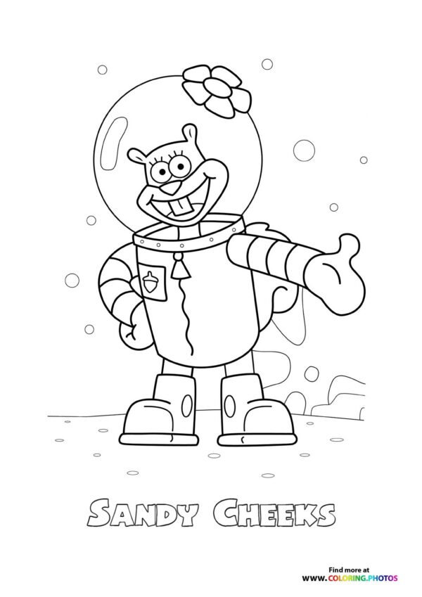 Sandy Cheeks in Astronaut Suit