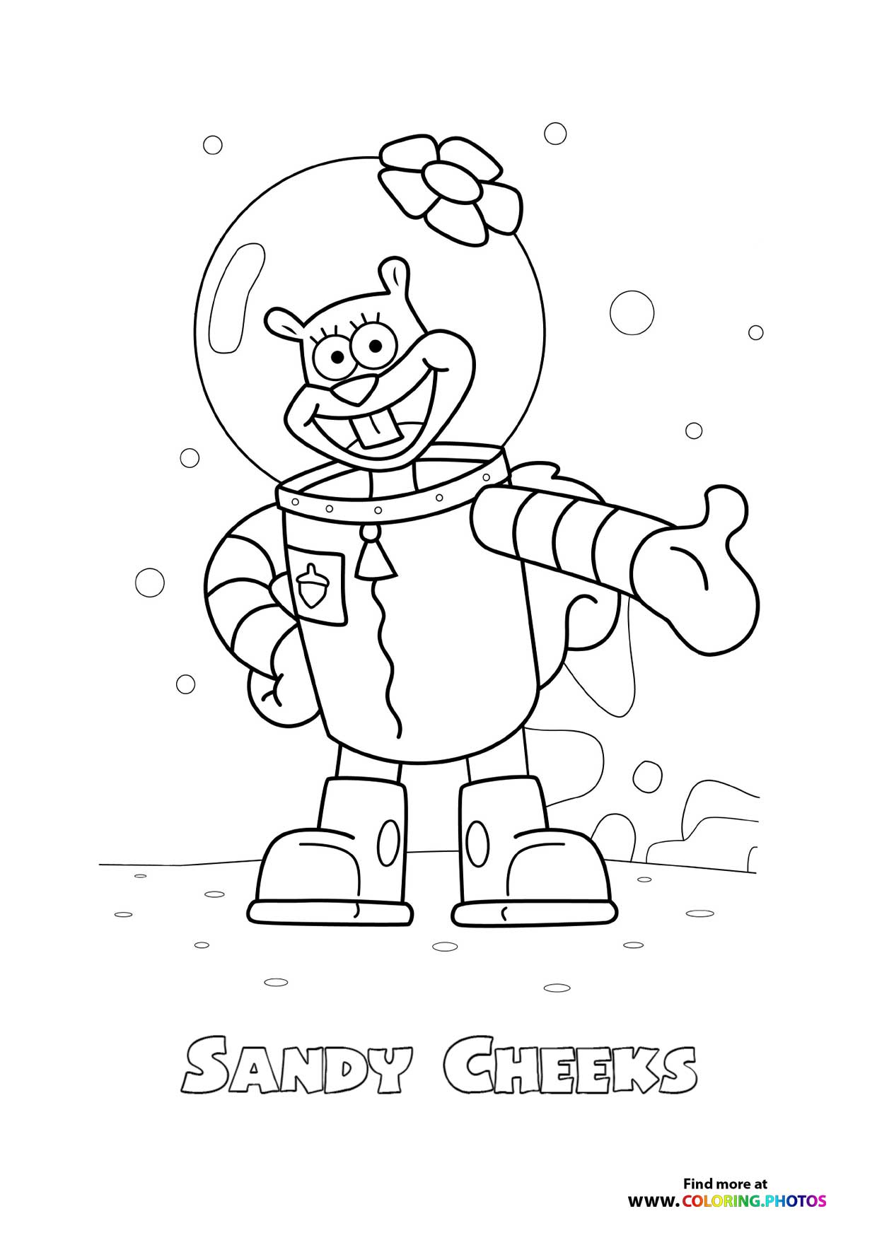 Sandy Cheeks in Astronaut Suit