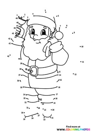 Santa dot the dots