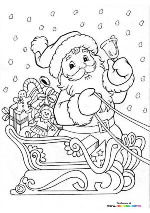 Santa in His Magical Sleigh