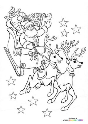 Santa's Sleigh with Reindeer