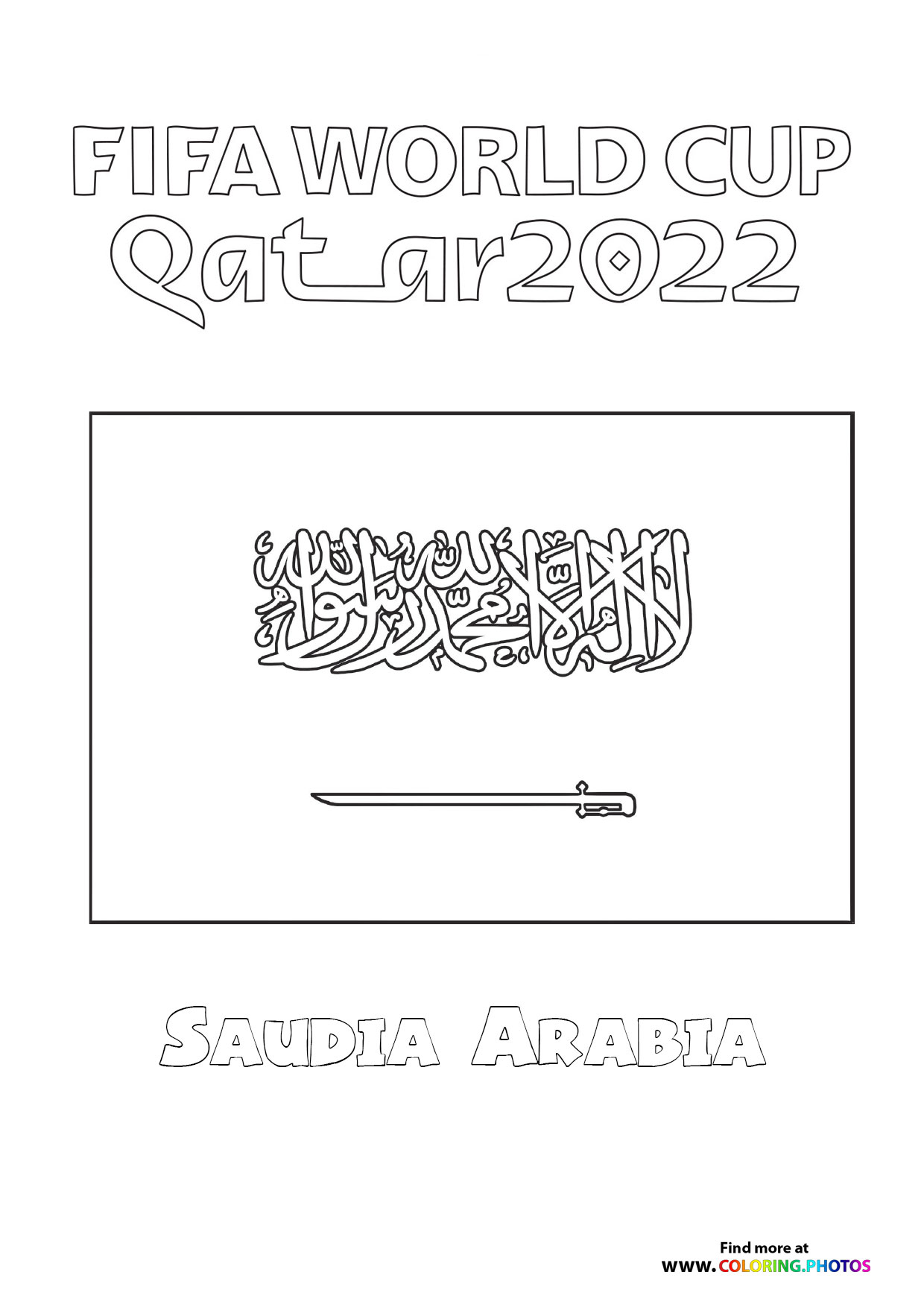 Saudia Arabia World Cup flag