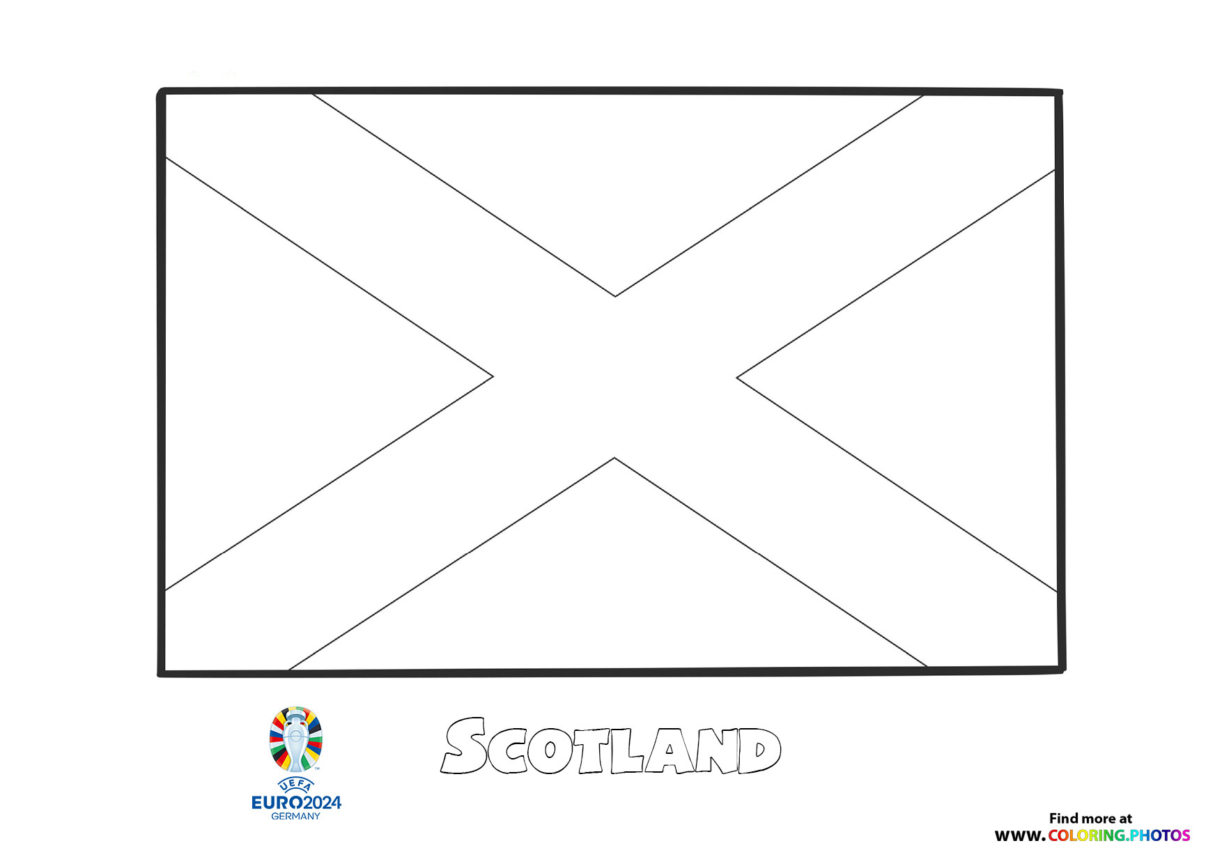 Scotland flag Euro 2024