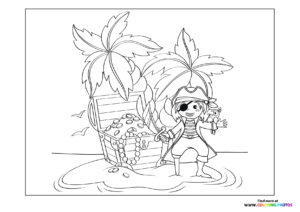 Sea summer pirate