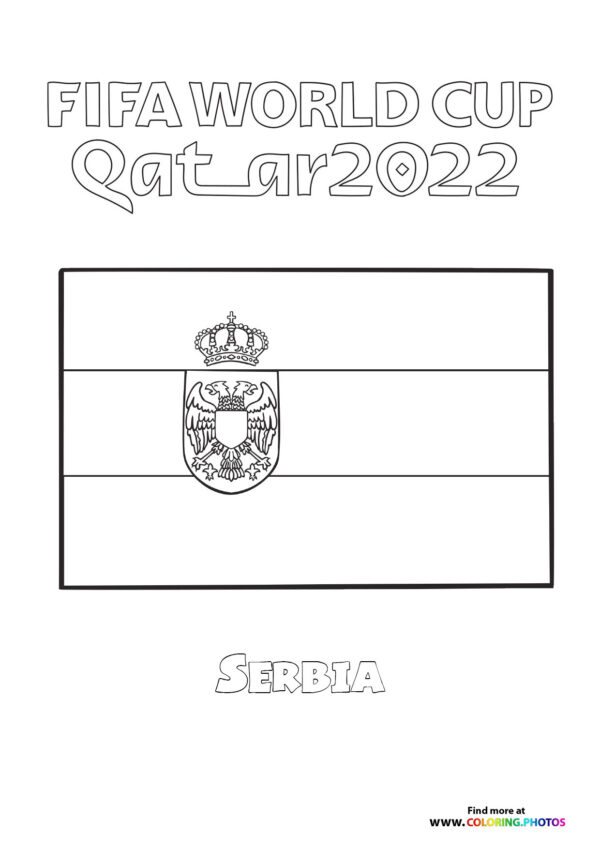 Serbia World Cup flag