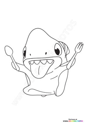 Sharkdog eating
