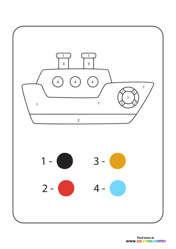 Ship color by numbers