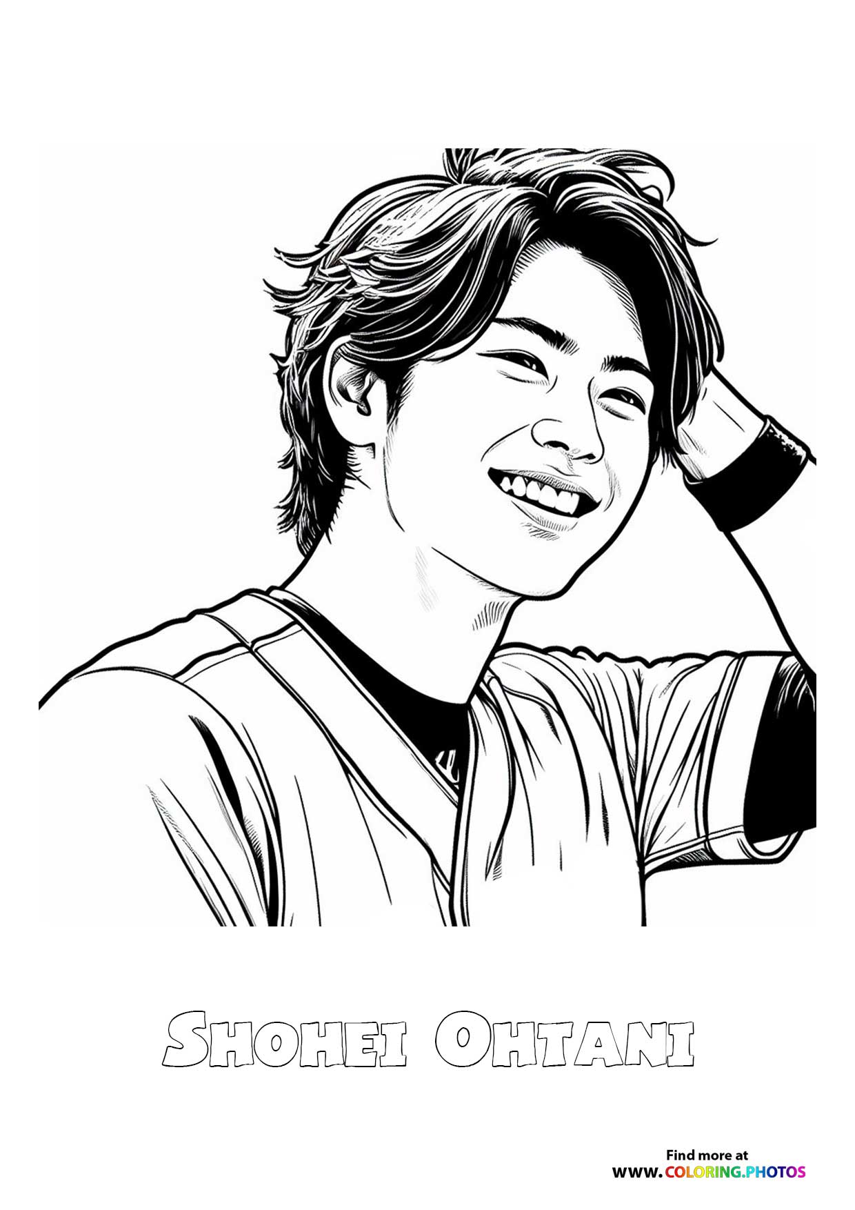 Shohei Ohtani smiling