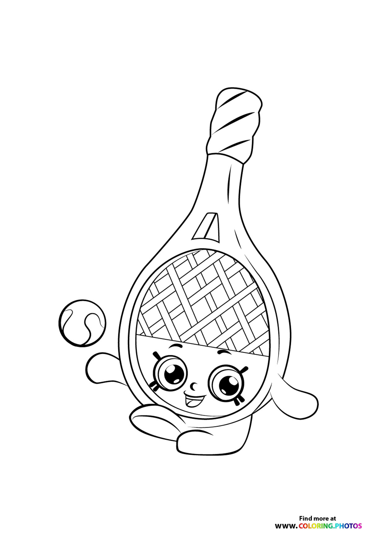 Shopkin tennis racket