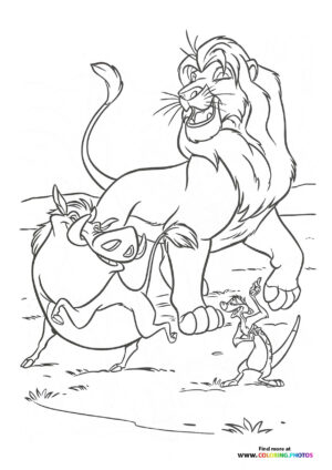 Scar, Timon and Pumbaa