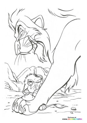 Scar and Zazu Confrontation