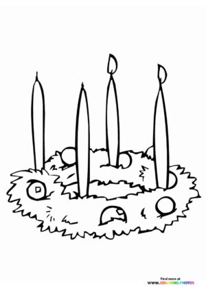 Advent Wreath with Four Candles