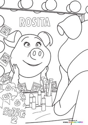 Rosita with Makeup Brushes