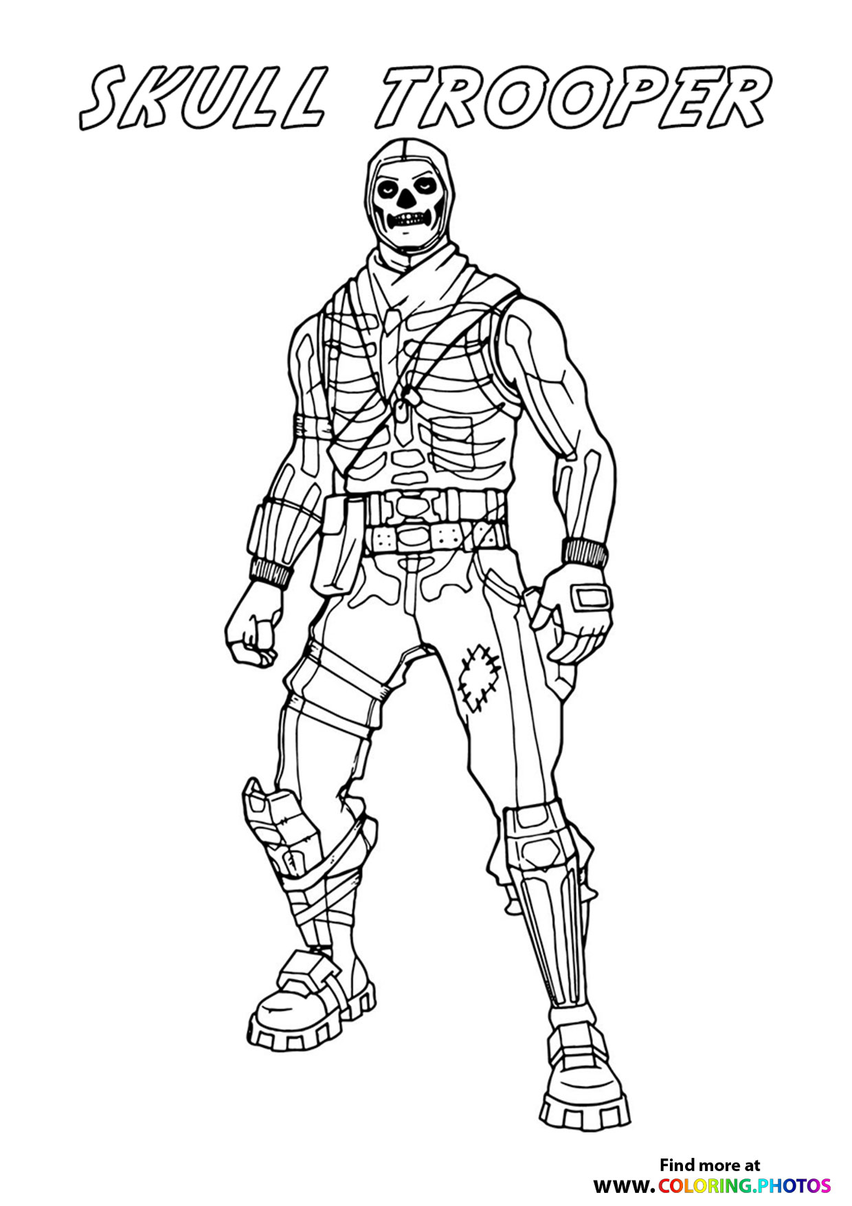 Skull Trooper - Fortnite coloring page