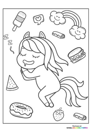 Sleeping pony