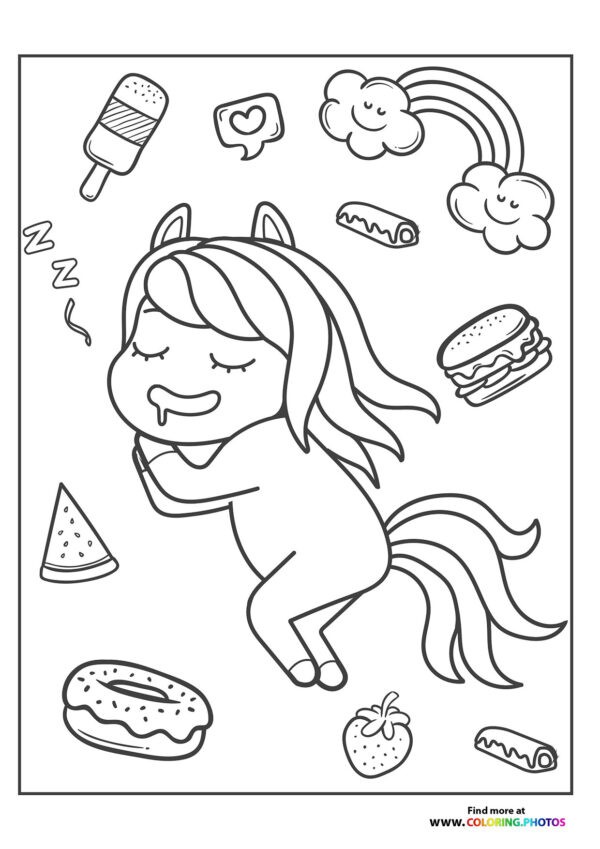 Sleeping pony